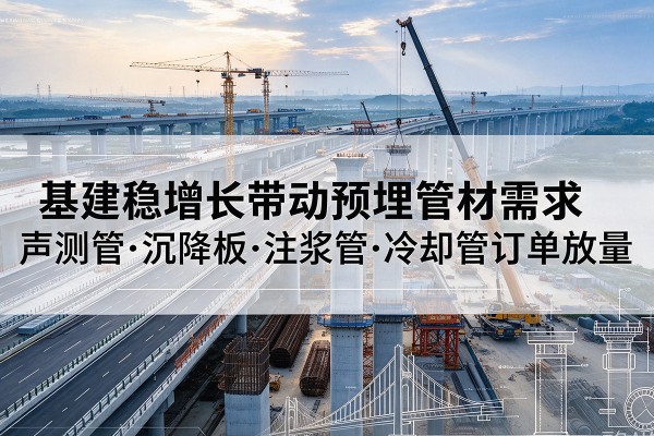 玛沁基建稳增长带动预埋监测管材需求，声测管、沉降板、注浆管订单持续放量